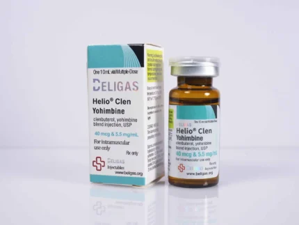 Helio Clen Yohimbine 40mcg & 5.5mg/mL: Premium fat-burning blend for efficient weight loss and performance enhancement.