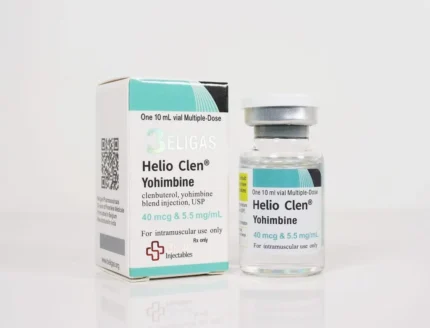 Helio Clen Yohimbine 40mcg & 5.5mg/mL: Premium fat-burning blend for efficient weight loss and performance enhancement.