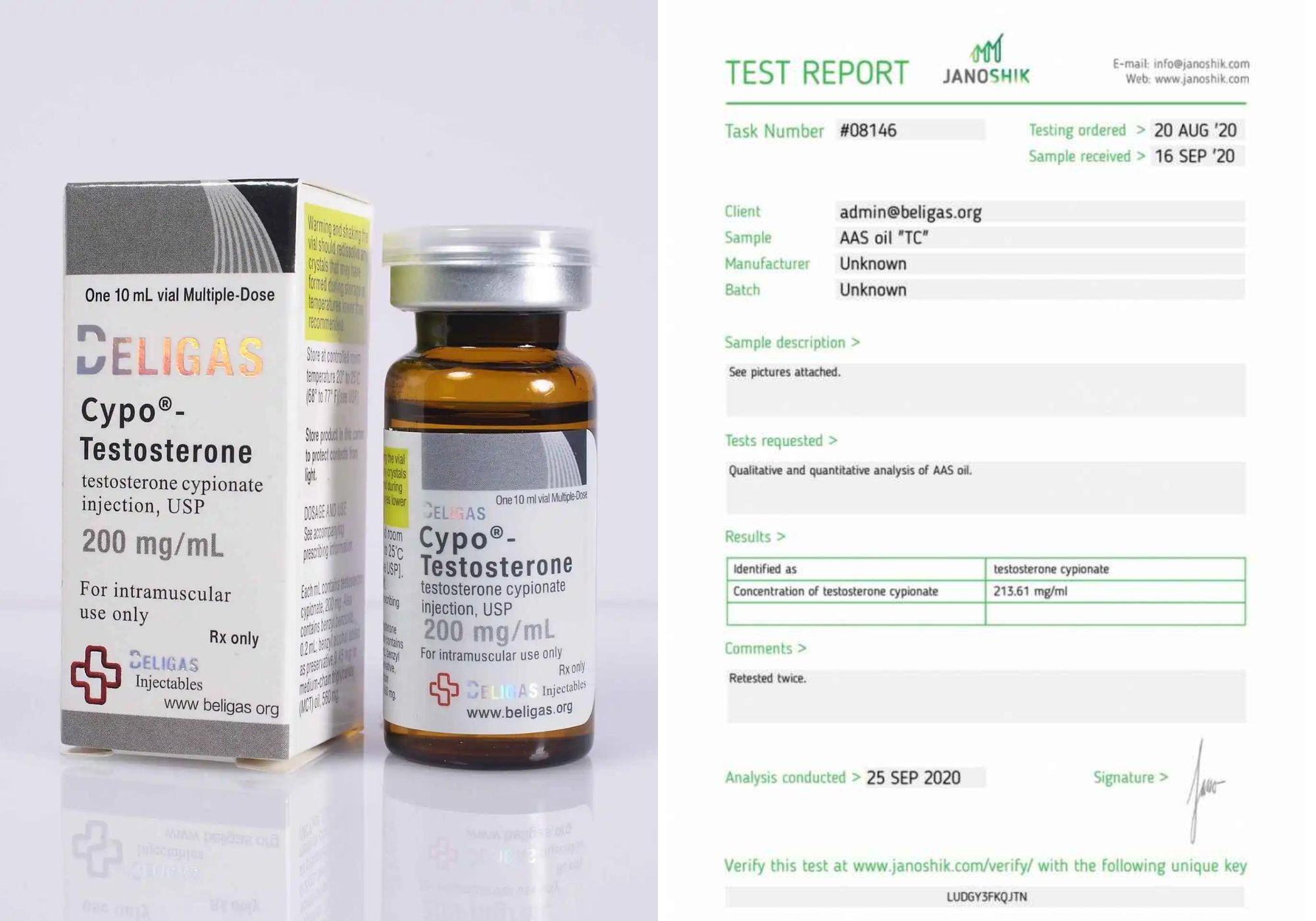 Beligas Lab Test