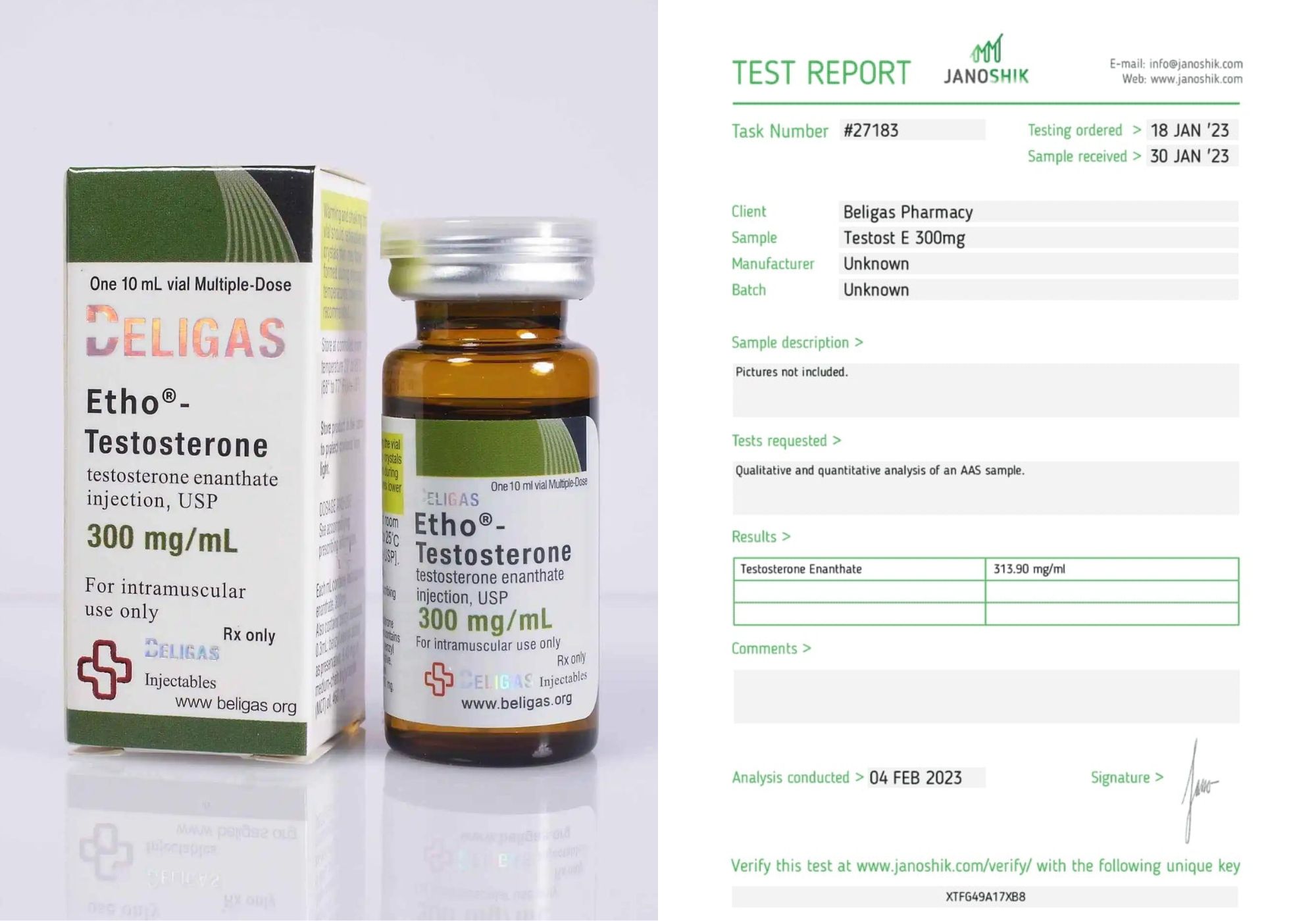 Beligas Lab Test