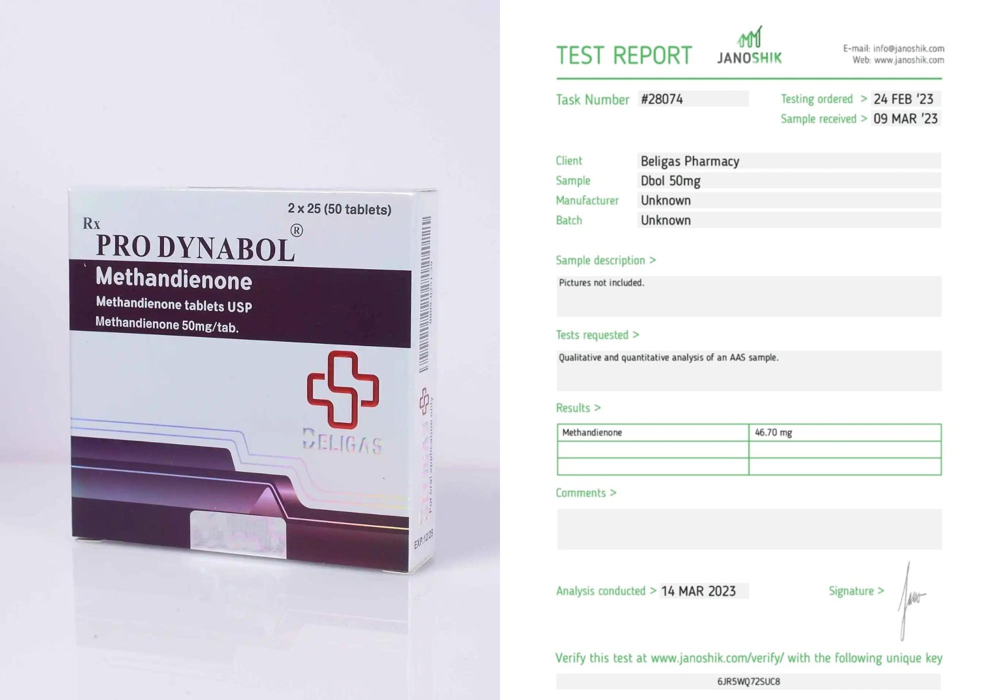 Beligas Lab Test