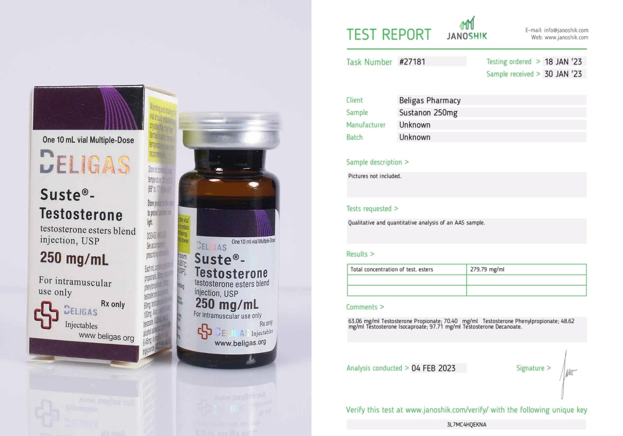 Beligas Lab Test