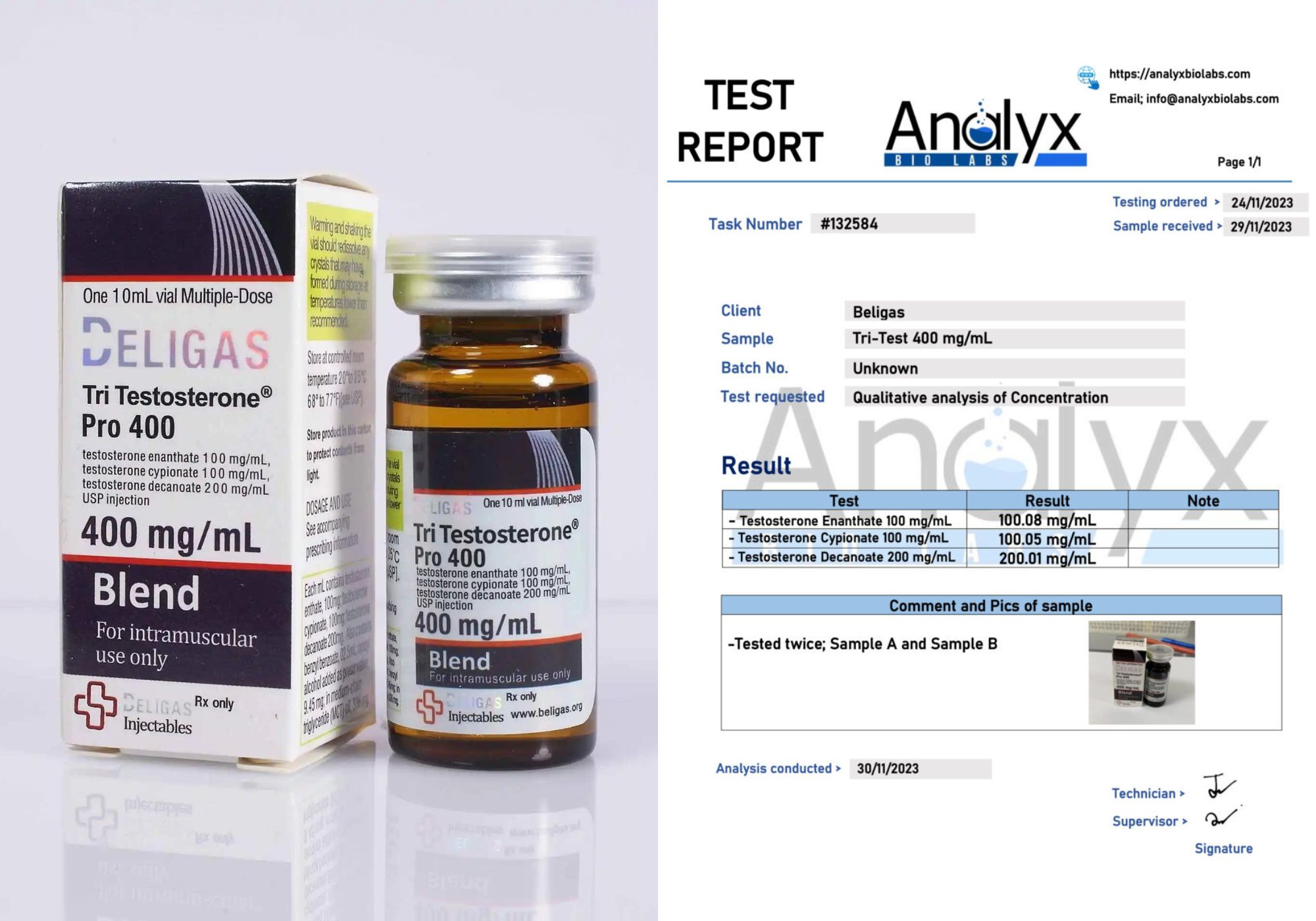 Beligas Lab Test